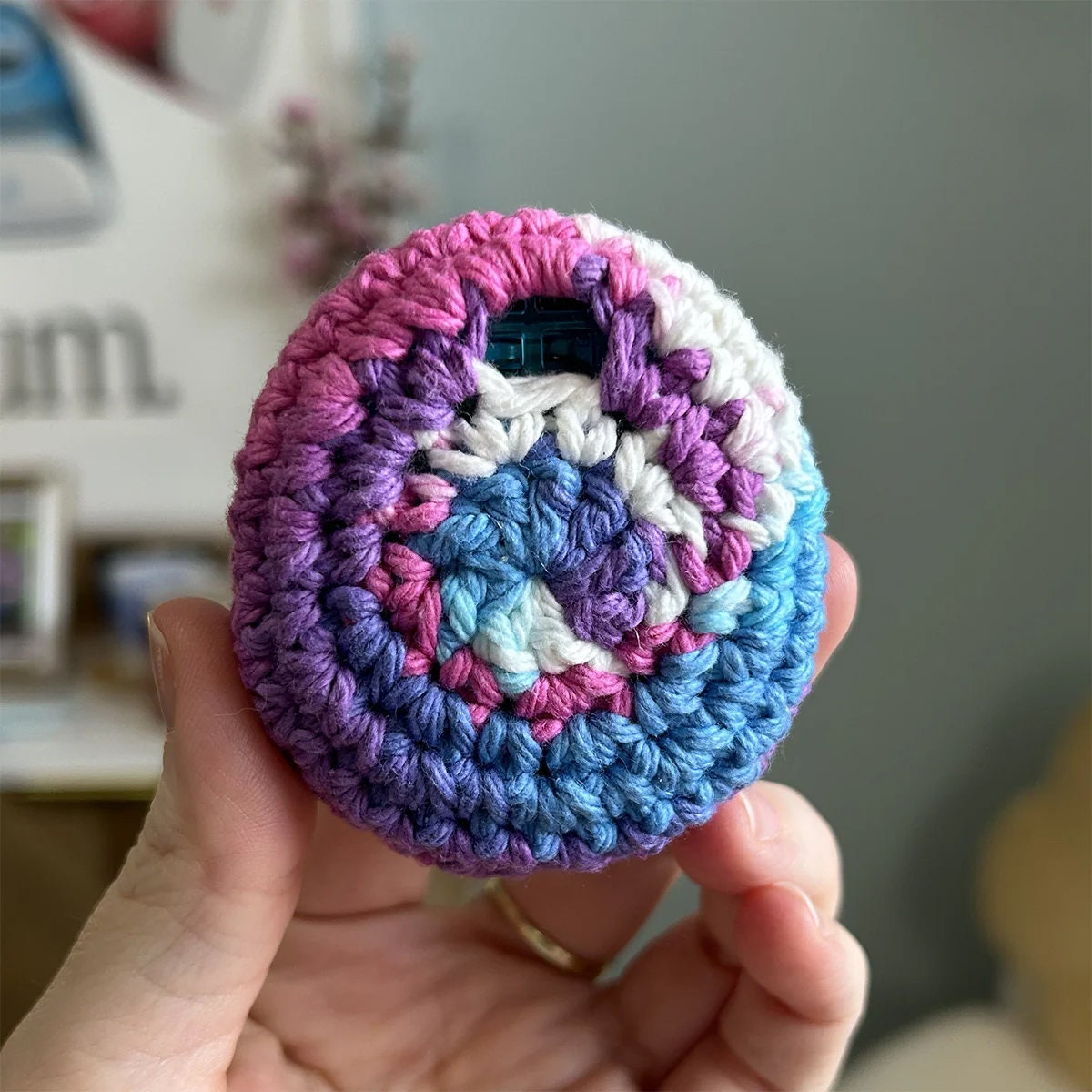 たまごっち ユニ かぎ針編みケース - パープル マルチカラー - Etsy 日本