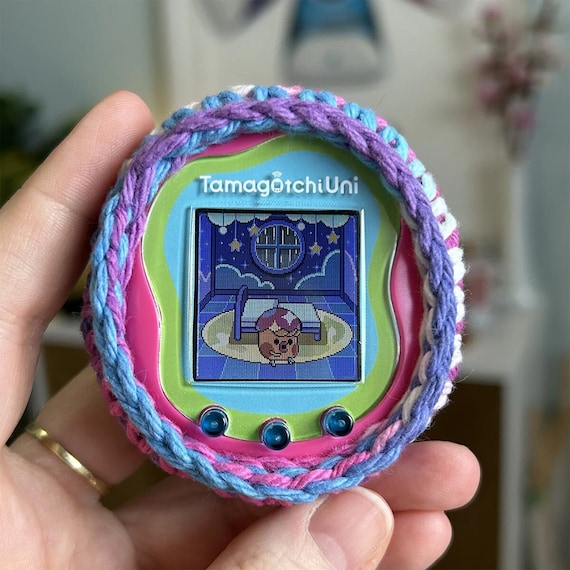 たまごっち ユニ かぎ針編みケース - パープル マルチカラー - Etsy 日本