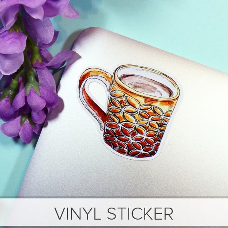 Starbucks Coffee Mug STICKER SET Large Vinyl Stickers Art Designed by
