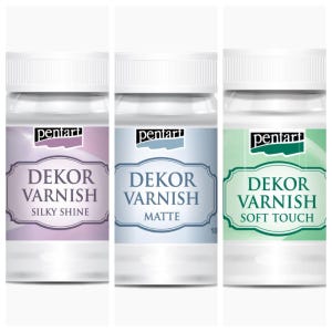 Vernice decorativa Pentart con superficie opaca, semiopaca o soft-touch: un rivestimento resistente per lavori artigianali e decoupage