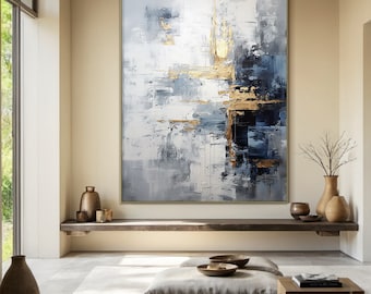 Large Abstract Painting,Modern abstract painting,oil hand painting,office wall art,original abstract,textured art