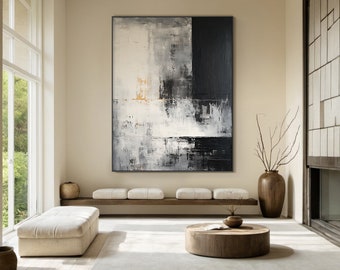 Modern abstract painting,Large Abstract Painting,oil hand painting,office wall art,original abstract,textured art