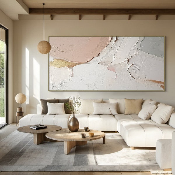 Framed 3D Textured Wall Art – Large Brown & Tan Geometric Painting, 3-Piece Set, 24x36 Inches Each, Modern Neutral Decor 11 thumbnail image