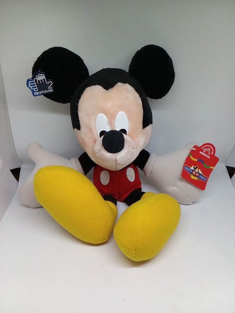Applause Mickey Mouse 14” Plush Doll Vintage Stuffed Animal Toy FREE SHIPPING image 1