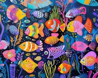 Jigsaw Puzzle for Kids (110 pieces, 252 pieces) | Under The Sea Adventure | Nature Painting | Family Game Night | Gift for Puzzle Lovers