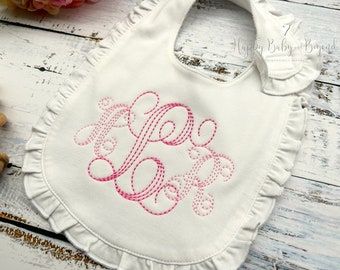 Personalized Baby Bib, Baby Gift, Embroidered Bib, Baby Shower Gift, Baby Girl Gift, Monogrammed Baby Gift
