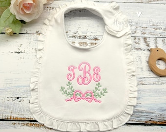 Personalized Baby Bib, Baby Gift, Embroidered Bib, Baby Shower Gift, Baby Girl Gift, Monogrammed Baby Gift