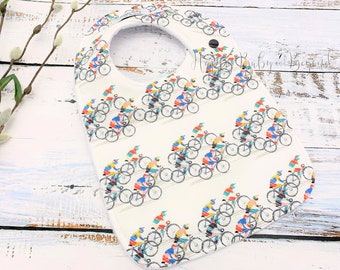 Baby Bib, Bicycle Race Bib, Handmade Baby Bib, New Baby Gift, Road Bicycle