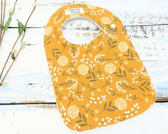 Baby Bib, AUTUMN FLORAL Bib, Handmade Baby Bib, Baby Girl Bibs, Baby Gift, Baby Shower Gift