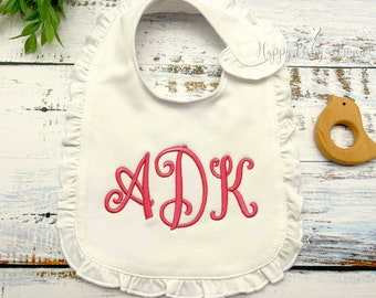 Personalized Baby Bib, Baby Gift, Embroidered Bib, Baby Shower Gift, Baby Girl Gift, Monogrammed Baby Gift