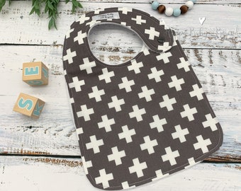 Baby Baby, Plus Marks, Baby Gift, Minky Baby Bib, Baby Shower Gift, Baby Boy