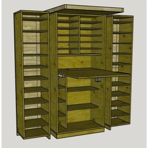 Freestanding Cabinet for Craft & Linen Storage