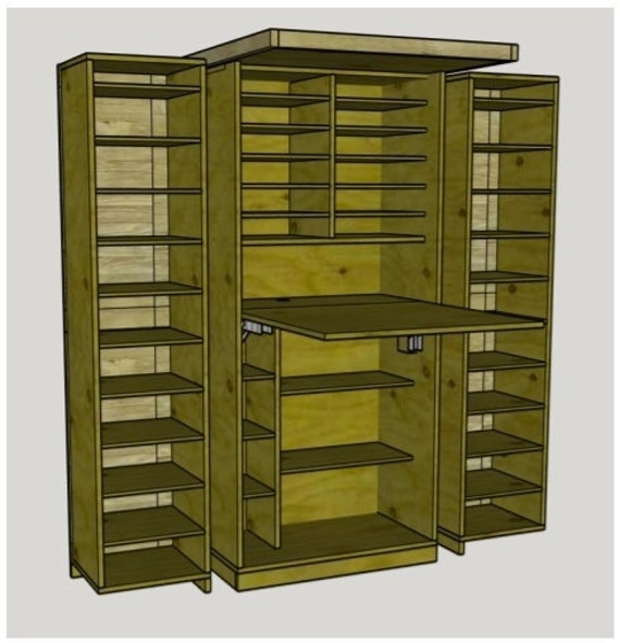 Craft Cabinet DIGITAL Download PDF PLANS 