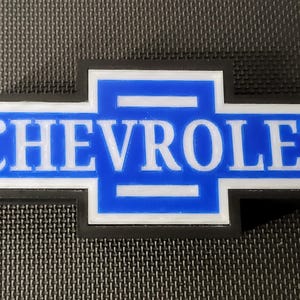 Chevrolet Wall Art, Light Box, Desk Light, Unique (Chevrolet Badge) 3d printed.