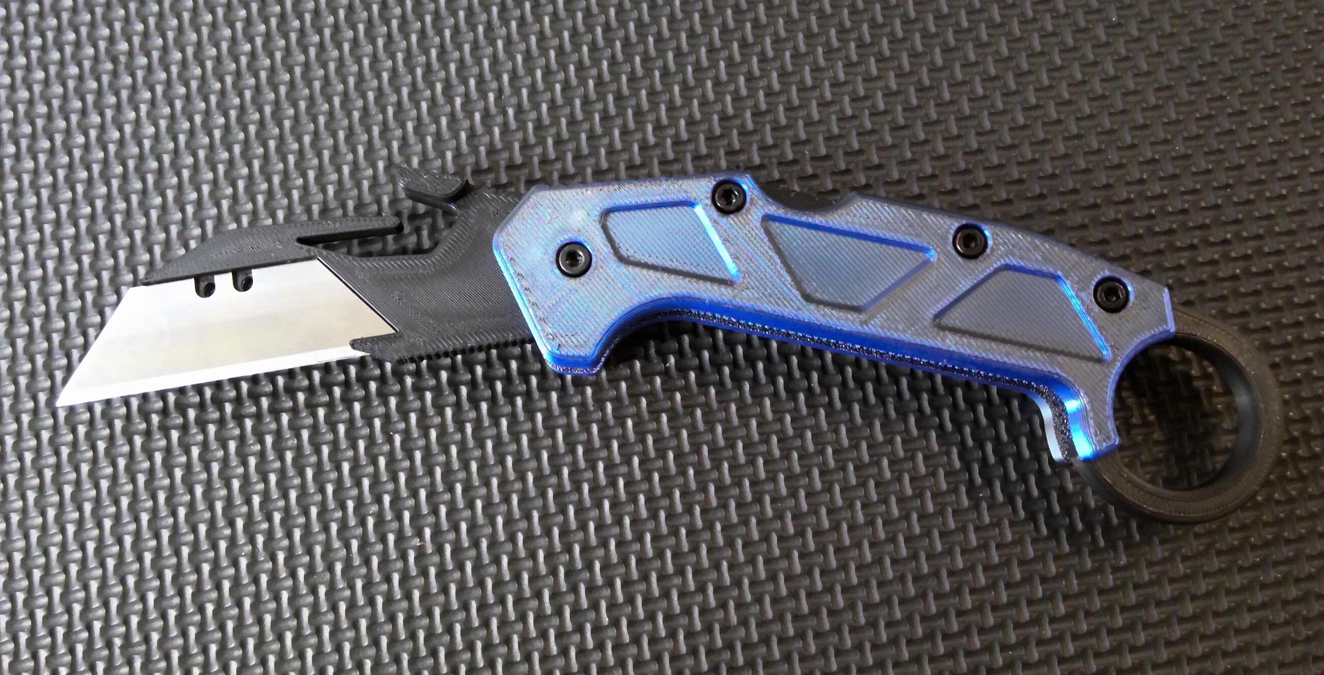 3D Printed Utility Knife - Ultimate Ergonomic EDC Box Cutter With