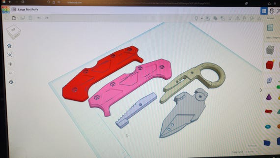 3D Printed Utility Knife - Ultimate Ergonomic EDC Box Cutter With
