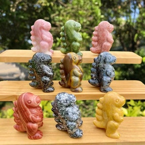 2.8 “Natural crystal dinosaur,Quartz Crystal dinosaur,Crystal Heal,Crystal Sculpture,Crystal carved animals，Crystal animal skull