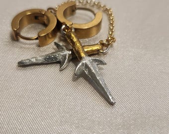 Naruto Earrings Minato with Chain
