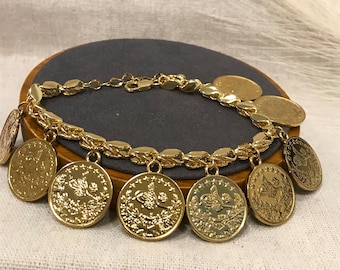 Bracelet, Charm Bracelet, Lira charm Bracelet