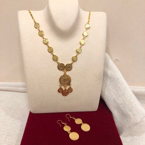 Coin Jewelry Set, Lira Jewelry Set for Women, Middle East jewelry