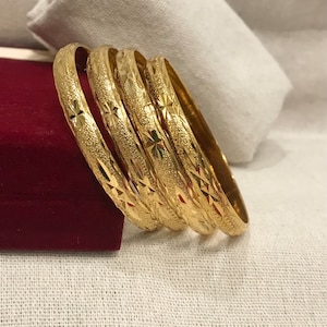 18k gold filled  Bangles, Indian Bridal Bangles, Handmade Bracelet for Women