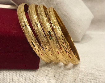 18k gold filled  Bangles, Indian Bridal Bangles, Handmade Bracelet for Women