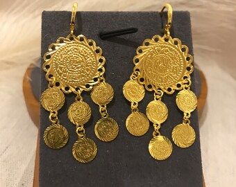 Hangoorbellen, lire-oorbellen, sieraden uit het Midden-Oosten