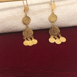 Hanging Earrings, Lira Earrings, Middle East Jewelry