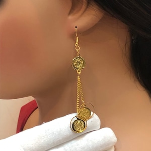 lira dangel drop earrings