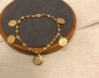 Bracelet, Charm Bracelet, Lira charm Bracelet
