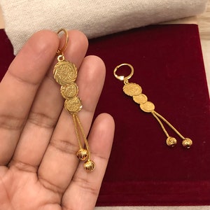 Hanging Earrings, Lira Earrings, Middle East Jewelry