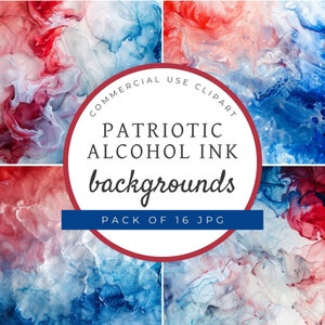 Vaterhafte Alkoholtinte DIGITALE HINTERGRUND JPG 11 x 8,5 rot weiß blau, 4