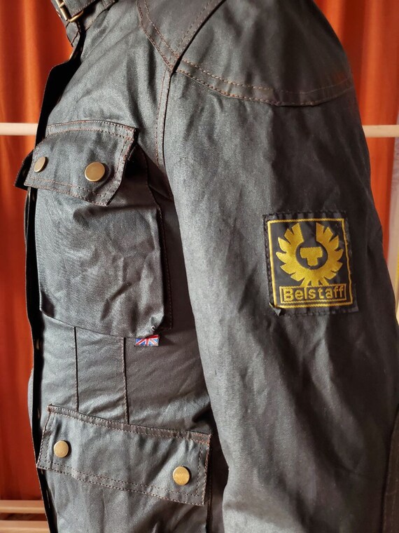 Belstaff Trial Master Will Smith Motorcycle Jacket Wax Size 10 Vtg 