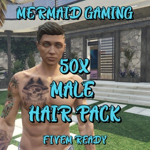 FiveM Male 50X Haarpackung | Hohe Qualität & FiveM Ready
