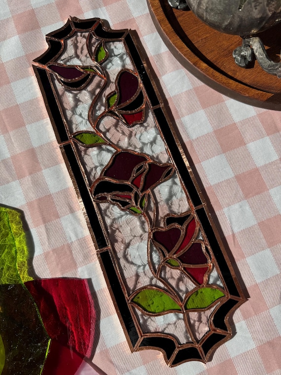 ステンドグラスパネル　スイトピー ステンドグラスの模様 - スイートピー - Etsy 日本