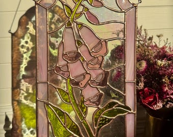 Stained Glass Pattern - Foxglove