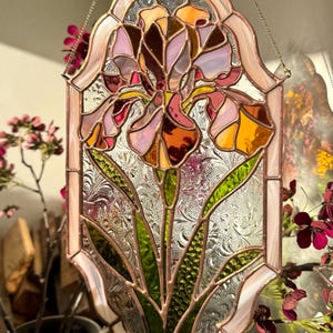 Mönster av målat glas - Iris
