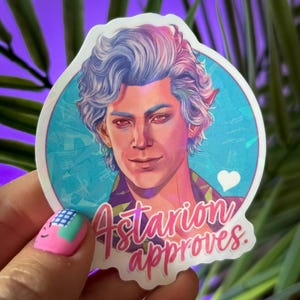 Astarion Holographic Sticker | Astarion approves
