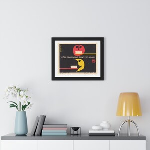 Dental Toothbrush Moon Retouched Retro Illustration Retouched Poster | Framed Horizontal Wall Art image 8