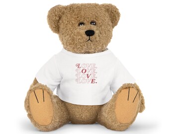 AMOR guion apilado Plush