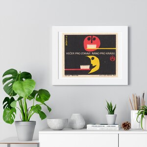 Dental Toothbrush Moon Retouched Retro Illustration Retouched Poster | Framed Horizontal Wall Art image 13