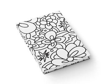 Cuaderno para colorear/dibujar garabatos florales