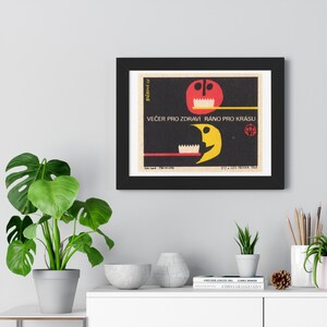 Dental Toothbrush Moon Retouched Retro Illustration Retouched Poster | Framed Horizontal Wall Art image 7