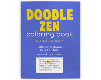 Libro para colorear Doodle Zen / Patrones abstractos relajantes