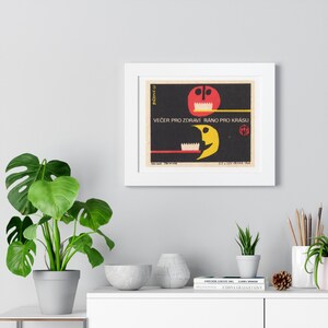 Dental Toothbrush Moon Retouched Retro Illustration Retouched Poster | Framed Horizontal Wall Art image 12