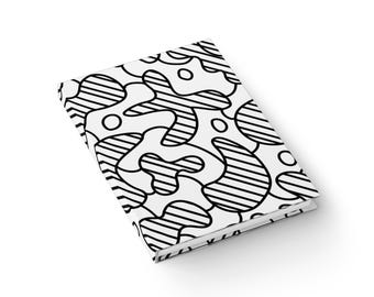 Cuaderno de dibujo y garabatos abstractos