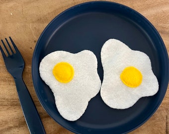 Felt Eggs, Felt Food, Pretend Play Food, Felt Breakfast, Play Kitchen