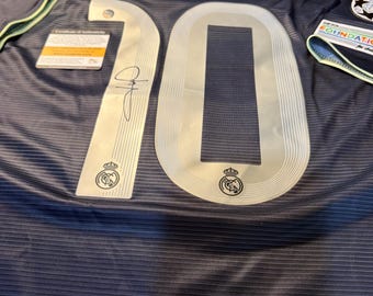 Kylian Mbappe Real Madrid signiertes Adidas Trikot