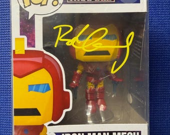Robert Downey Jr. Signed/Autographed Marvel Studios "What If" Funko #1568 Iron Man Mech  With COA