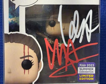 Chris Hemsworth & Christian Bale Dual signed/autographed "Thor, Love and Thunder" Funko Pop#1188 Gorr's Daughter W/COA.